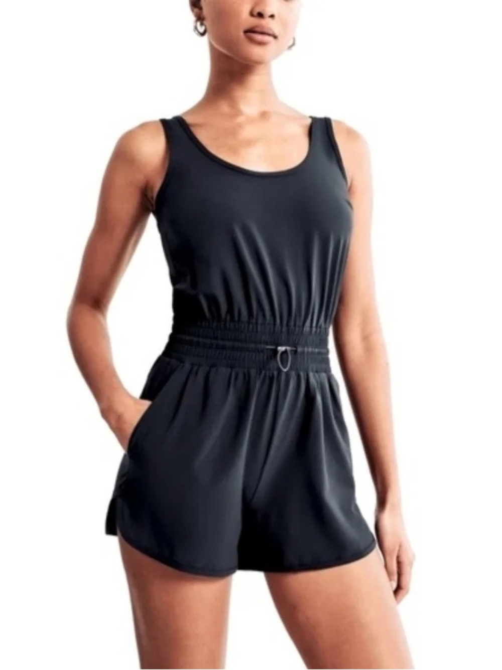 Abercrombie Black Travel Romper EUC